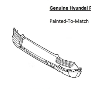 Painted 2022-2024 Hyundai Ioniq 5 Rear Bumper | Genuine OEM