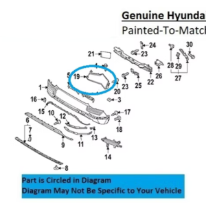 Painted 2022-2024 Hyundai Ioniq 5 Rear Bumper Side Panel | Genuine OEM