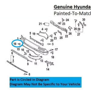 Painted 2022-2024 Hyundai Ioniq 5 Rear Tow Hook Cover | Genuine OEM