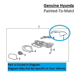 Painted 2022-2024 Hyundai Ioniq 5 Side Mirror Cover | Genuine OEM