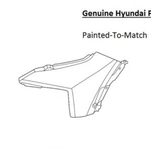 Painted 2022-2024 Hyundai Santa Cruz Front Bumper Side Panel | Genuine OEM