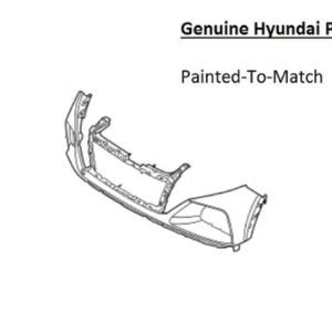 Painted 2022-2024 Hyundai Tucson Front Bumper | Genuine OEM