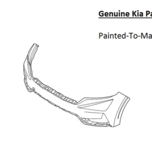 Painted 2022-2024 Kia Carnival Front Bumper | Genuine OEM