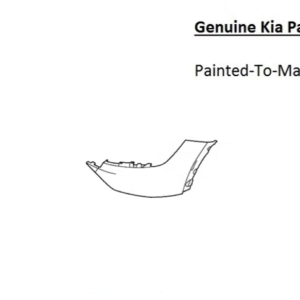 Painted 2022-2024 Kia EV6 Rear Bumper Side Panel | Genuine OEM