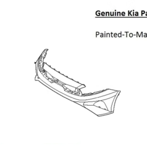 Painted 2022-2024 Kia Forte Front Bumper | Genuine OEM