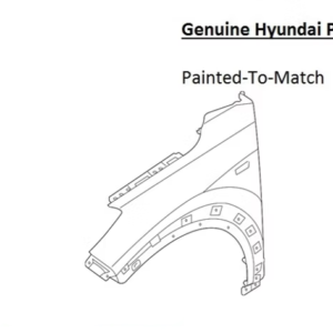 Painted 2022-2025 Hyundai Tucson Front Fender | Genuine OEM