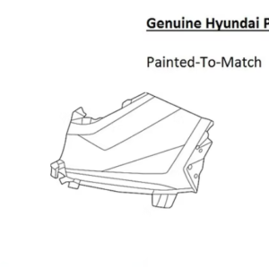 Painted 2022-2025 Hyundai Tucson Rear Bumper Side Panel | Genuine OEM