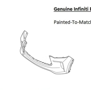 Painted 2022-2025 Infiniti QX60 Front Bumper | Genuine OEM