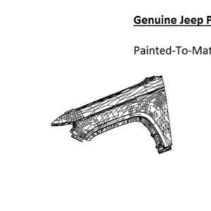 Painted 2022-2025 Jeep Grand Cherokee Front Fender | Genuine OEM