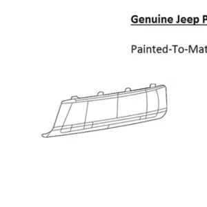 Painted 2022-2025 Jeep Grand Wagoneer Rear Hitch Cover | Genuine OEM