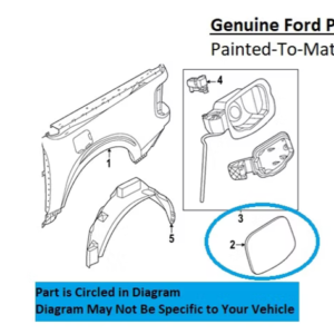 Painted 2022-2026 Ford Maverick Fuel Door | Genuine OEM