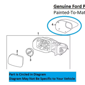 Painted 2022-2026 Ford Maverick Side Mirror Cover | Genuine OEM