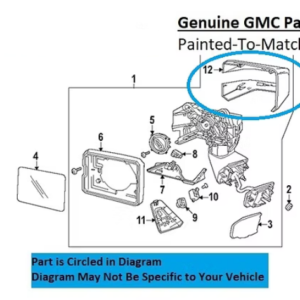 Painted 2022-2026 GMC Hummer EV Side Mirror Cover | Genuine OEM