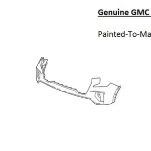 Painted 2022-2026 GMC Sierra 1500 Upper Front Bumper | Genuine OEM