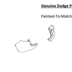 Painted 2023-2025 Dodge Hornet Rear Bumper Side Panel | Genuine OEM