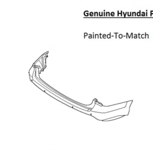 Painted 2023-2025 Hyundai Palisade Upper Rear Bumper | Genuine OEM