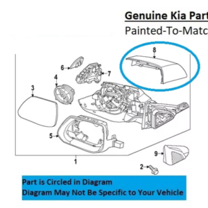 Painted 2023-2025 Kia Niro Niro EV Side Mirror Cover | Genuine OEM