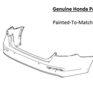 Painted 2023-2026 Honda Accord Rear Bumper | Genuine OEM