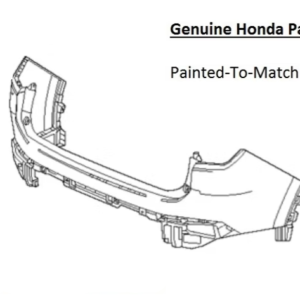 Painted 2023-2026 Honda Pilot Rear Bumper | Genuine OEM