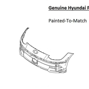 Painted 2023-2026 Hyundai Ioniq 6 Front Bumper | Genuine OEM
