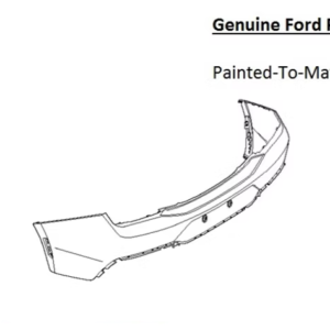 Painted 2024-2026 Ford Mustang Rear Bumper | Genuine OEM