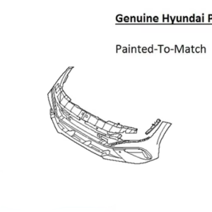 Painted 2024-2026 Hyundai Elantra Front Bumper | Genuine OEM