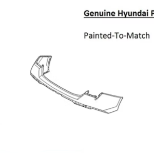 Painted 2024-2026 Hyundai Elantra Rear Bumper | Genuine OEM