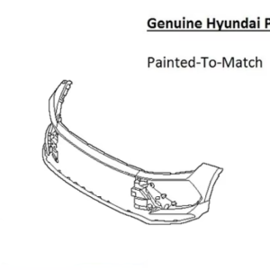 Painted 2024-2026 Hyundai Sonata Front Bumper | Genuine OEM