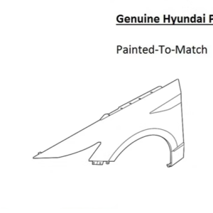 Painted 2024-2026 Hyundai Sonata Front Fender | Genuine OEM