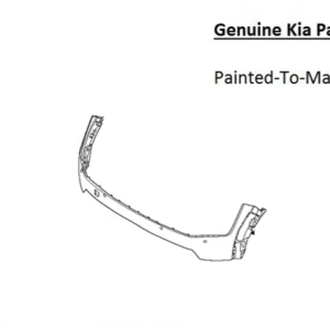 Painted 2024-2026 Kia EV9 Front Bumper | Genuine OEM