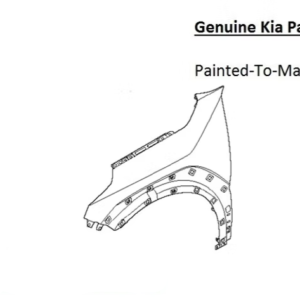 Painted 2024-2026 Kia EV9 Front Fender | Genuine OEM