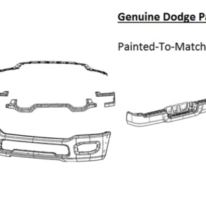 Painted 2025-2026 Dodge Ram 2500 3500 Chrome Conversion Kit | Genuine OEM