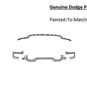 Painted 2025-2026 Dodge Ram 2500 3500 Grille Surround Kit | Genuine OEM
