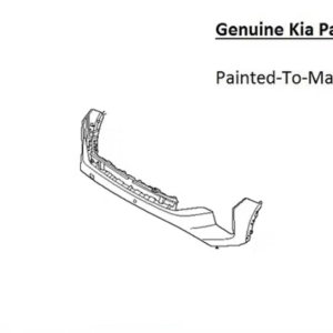 Painted 2025-2026 Kia K4 Front Bumper | Genuine OEM