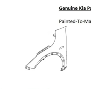 Painted 2025-2026 Kia K4 Front Fender | Genuine OEM