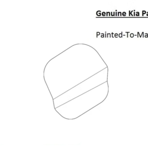 Painted 2025-2026 Kia K5 Fuel Door | Genuine OEM
