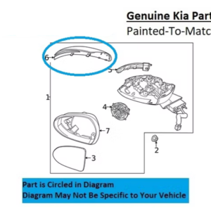 Painted 2025-2026 Kia K5 Side Mirror Cover | Genuine OEM
