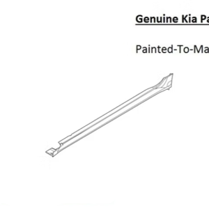 Painted 2025-2026 Kia K5 Side Skirt Rocker Molding | Genuine OEM