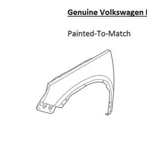 Painted 2009-2017 Volkswagen Tiguan Front Fender | Genuine OEM