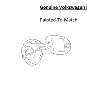 Painted 2009-2017 Volkswagen Tiguan Fuel Door | Genuine OEM