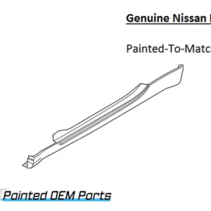Painted 2009-2020 Nissan 370Z Side Skirt Rocker Molding | Genuine OEM