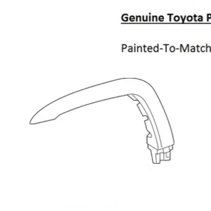Painted 2010-2024 Toyota 4Runner Front Fender Flare | Genuine OEM