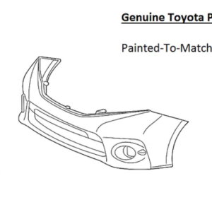 Painted 2011-2017 Toyota Sienna Front Bumper Cover | Genuine OEM