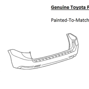 Painted 2011-2020 Toyota Sienna Rear Bumper Cover | Genuine OEM