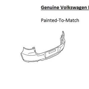 Painted 2012-2017 Volkswagen Tiguan Rear Bumper Cover | Genuine OEM