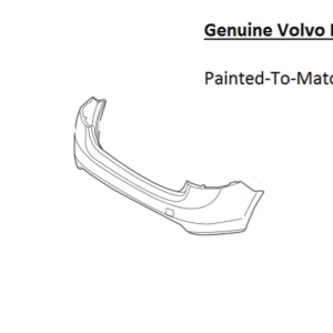 Painted 2012-2018 Volvo S60 Rear Bumper Cover | Genuine OEM