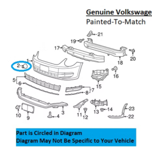 Painted 2012-2019 Volkswagen Beetle Front Tow Hook Cover | Genuine OEM
