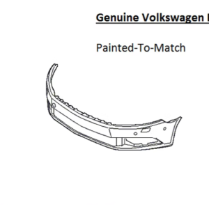 Painted 2013-2017 Volkswagen CC Front Bumper Cover | Genuine OEM