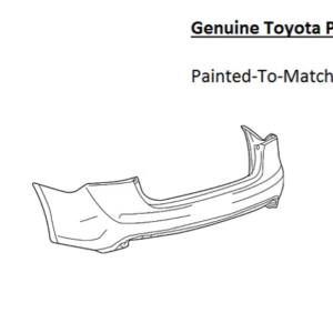 Painted 2013-2018 Toyota Avalon Rear Bumper Cover | Genuine OEM