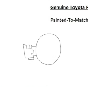 Painted 2013-2018 Toyota RAV4 Fuel Door | Genuine OEM